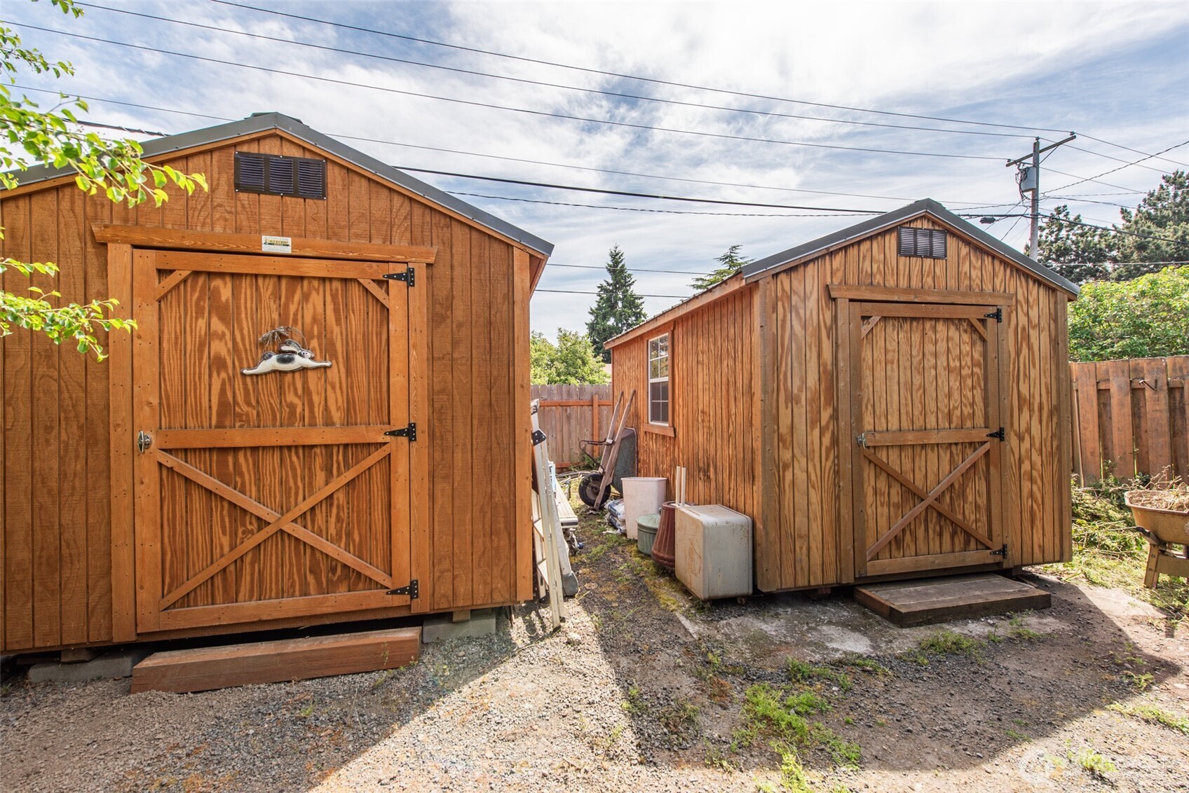 307 East Fir Street Sequim, WA 98382 - Photo 23 of 29 a view of a garage with wooden wall