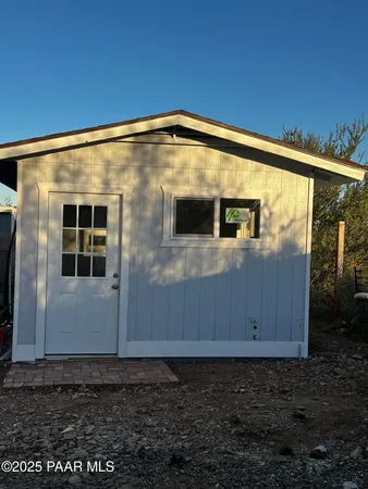 a front view of a house