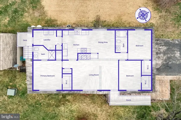 an aerial view of multiple house