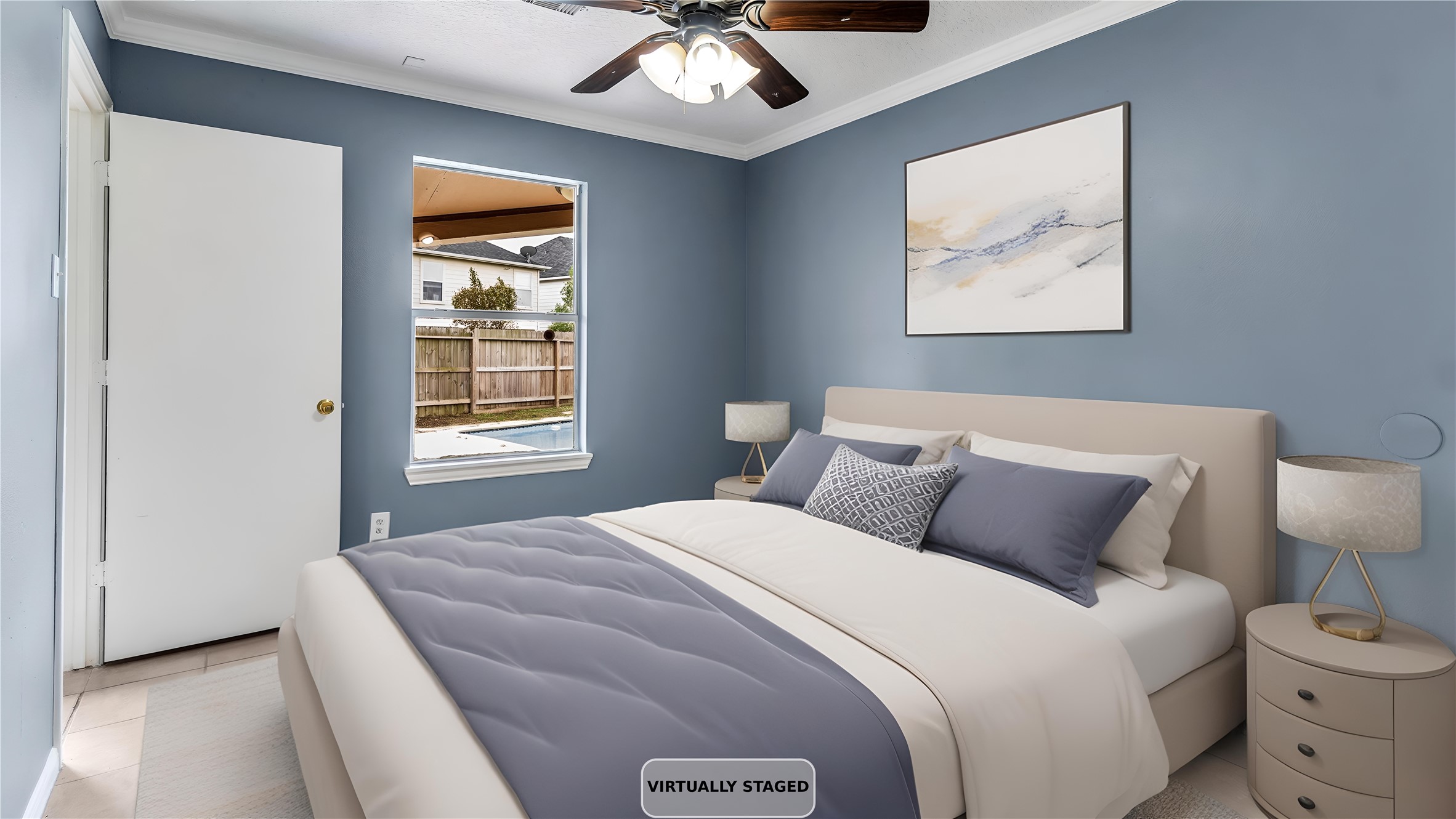 5534 Calm Court Houston, TX 77084 - Photo 16 of 44 a bedroom with bed and window