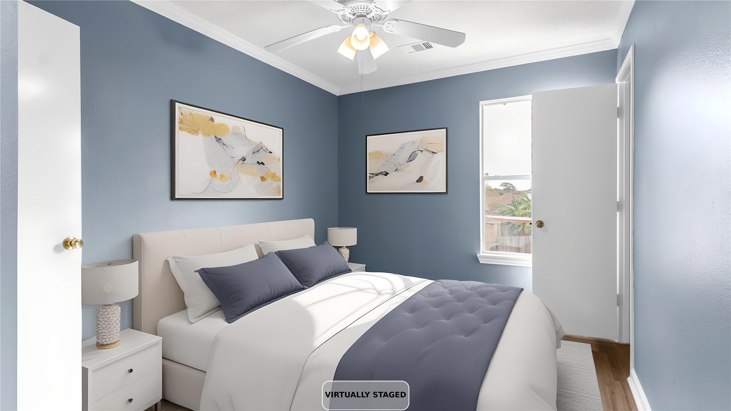 5534 Calm Court Houston, TX 77084 - Photo 24 of 44 a bedroom with bed and window