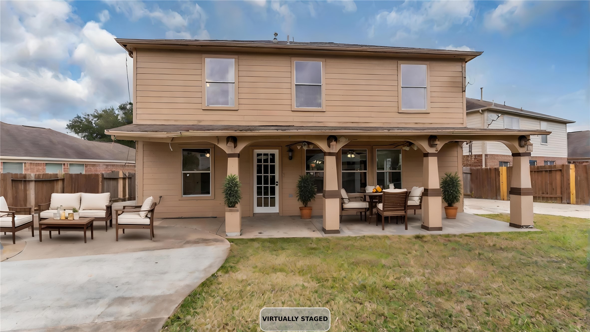 5534 Calm Court Houston, TX 77084 - Photo 38 of 44 a view of a house with patio