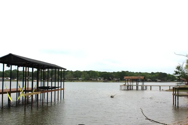 a view of a lake with a mountain view