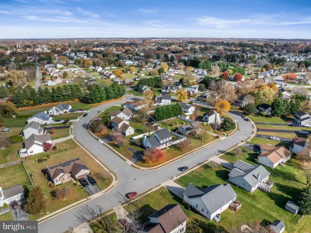 an aerial view of a city with lots of residential buildings