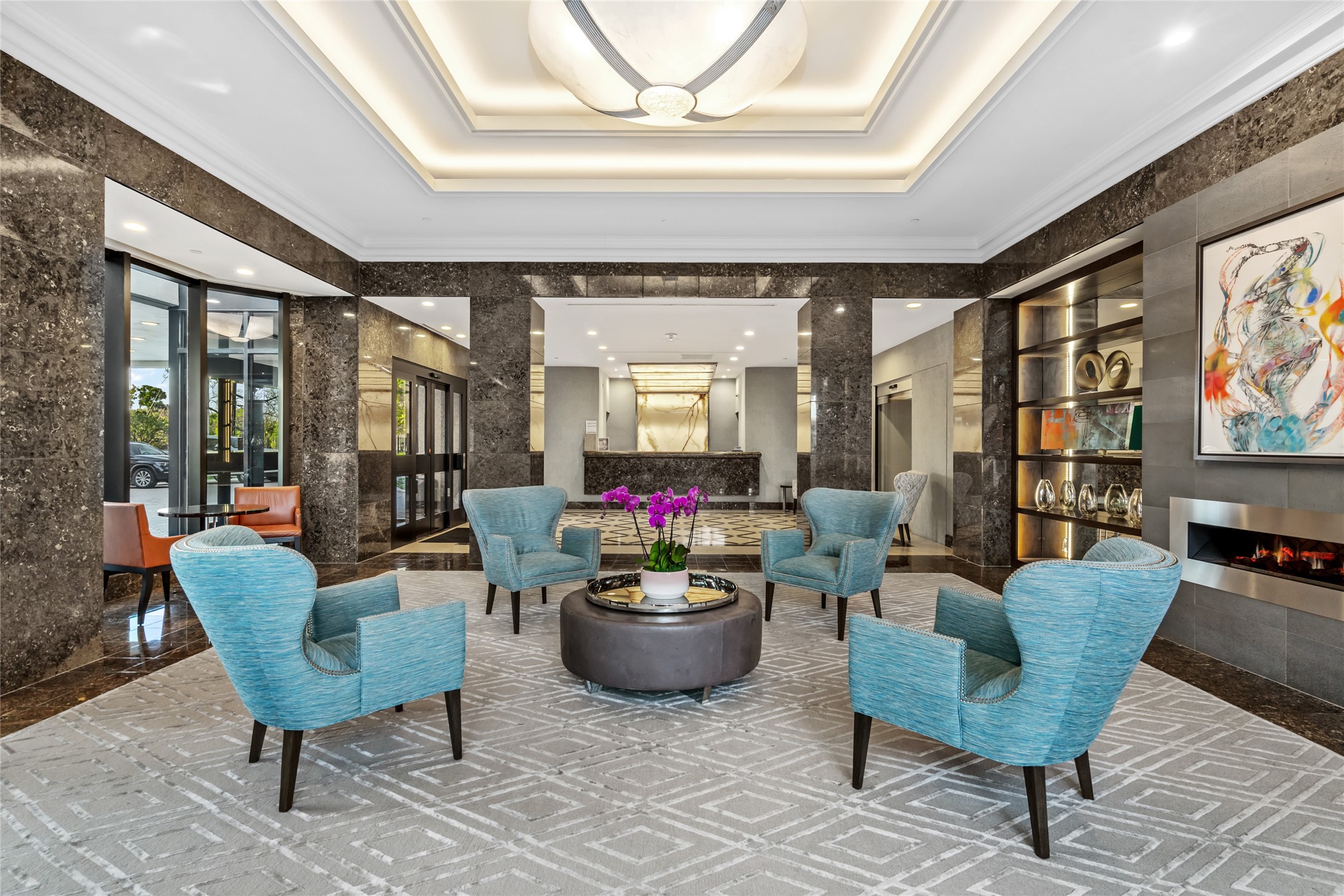 2001 Holcombe Boulevard, Unit 504 Houston, TX 77030 - Photo 18 of 38 The Spires main lobby with 24 hour concierge.