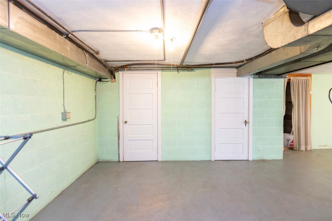 15537 Munn Road Cleveland, OH 44111 - Photo 33 of 38 Basement with concrete block wall