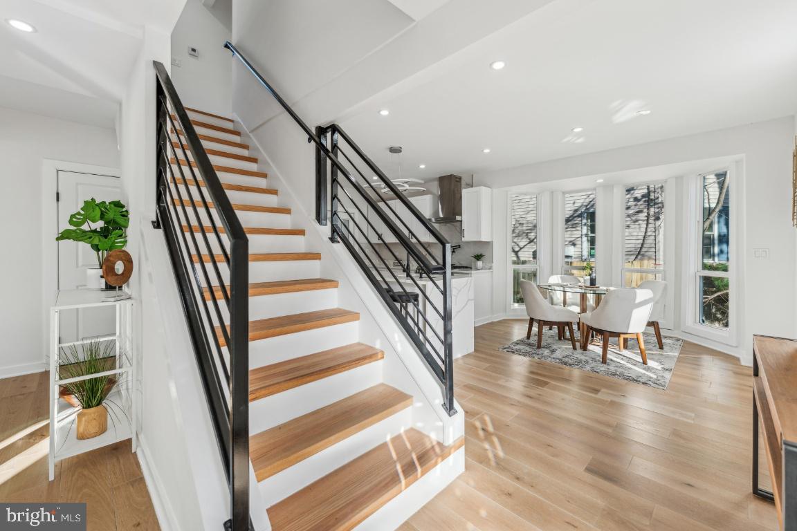 1400 Franklin Street Northeast Washington, DC 20018 - Photo 11 of 51 Custom railings and eat-in kitchen