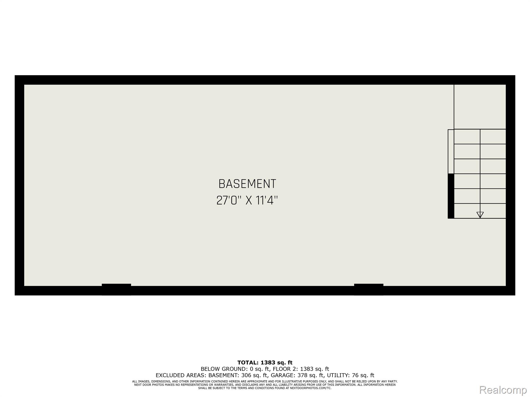 14498 Eddy Lake Road Fenton, MI 48430 - Photo 18 of 18 Basement floor plan