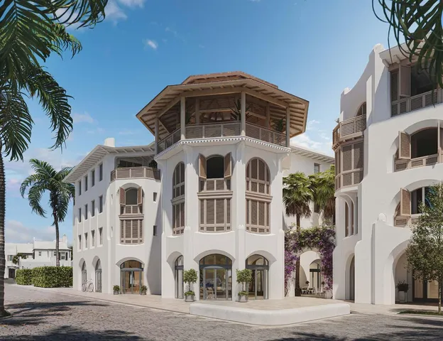 a front view of residential building