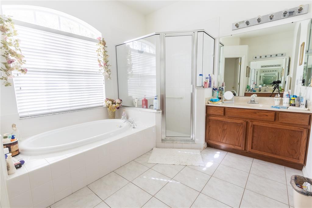 1812 Flower Branch Way Valrico, FL 33594 - Photo 9 of 42 a bathroom with a bathtub sink and mirror