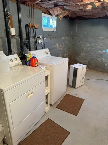 a view of a big room with air conditioner duct and materials on floor
