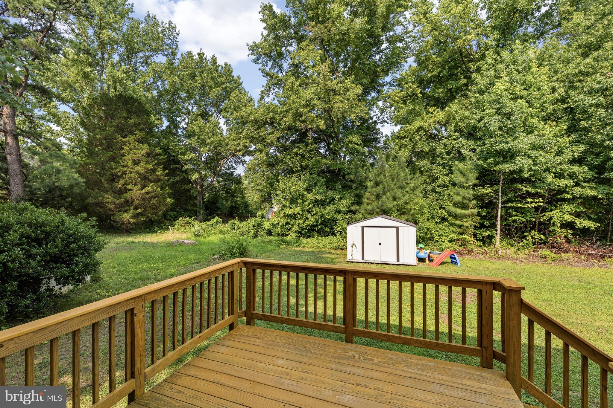 77 Randall Road Colonial Beach, VA 22443 - Photo 13 of 44 Serene backyard retreat with greenery.