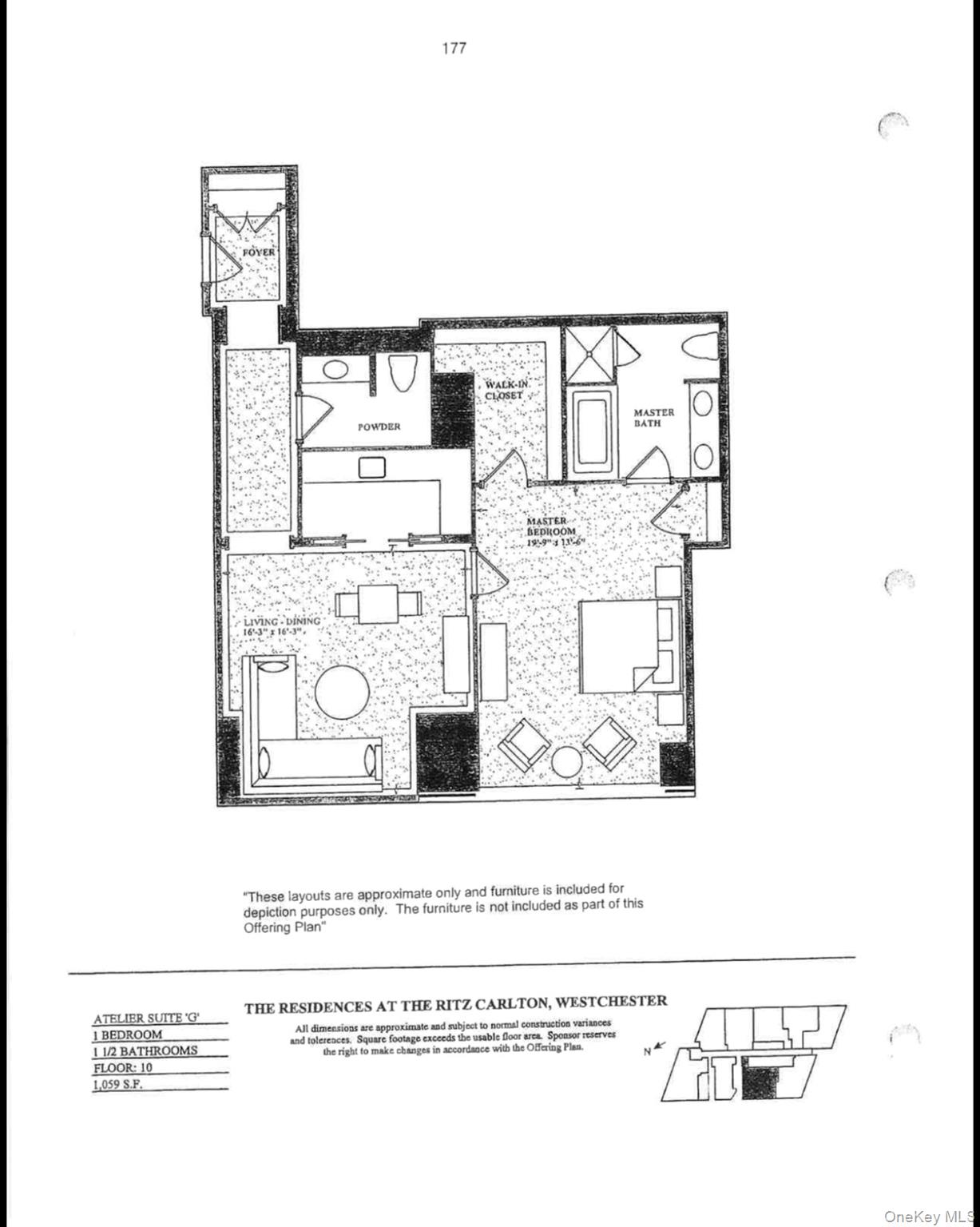 1 Renaissance Square, Unit 10G White Plains, NY 10601 - Photo 20 of 27 a black and white photo of a living room
