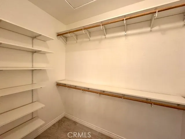 a close view of closet