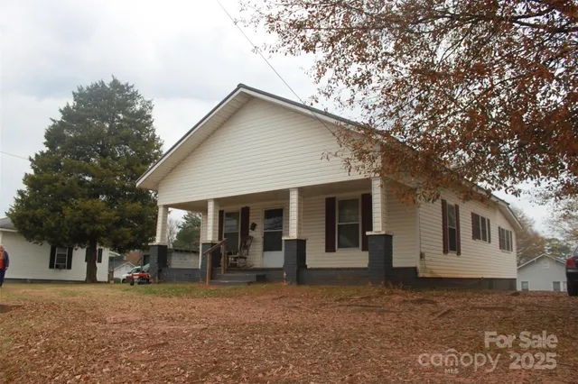 a view of a house with a patio