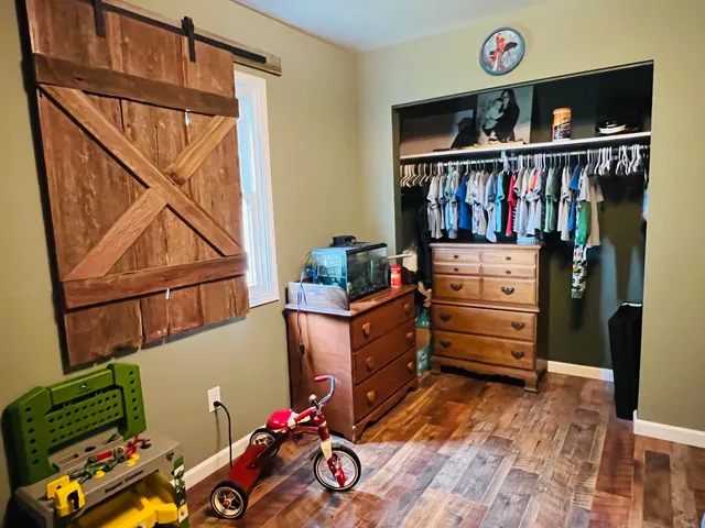 a room with storage and utility