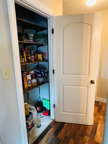 a room with storage and utility