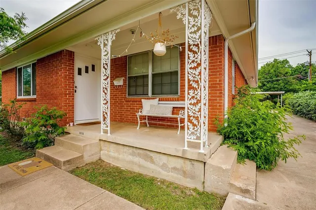 a view of a house with a patio