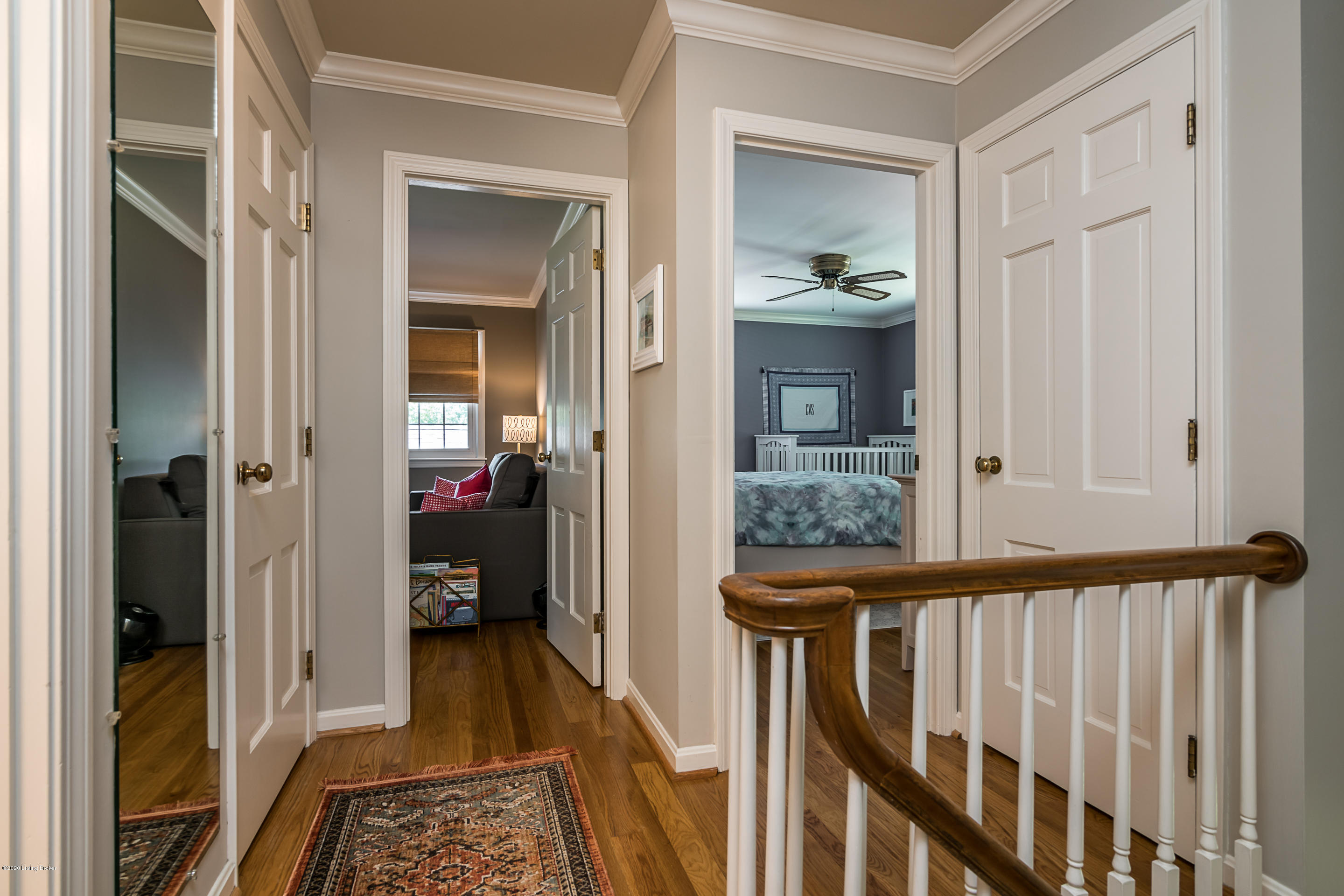 3202 Dundee Road Louisville, KY 40205 - Photo 23 of 46 2nd floor hallway with hardwood floors that are carried into the bedrooms