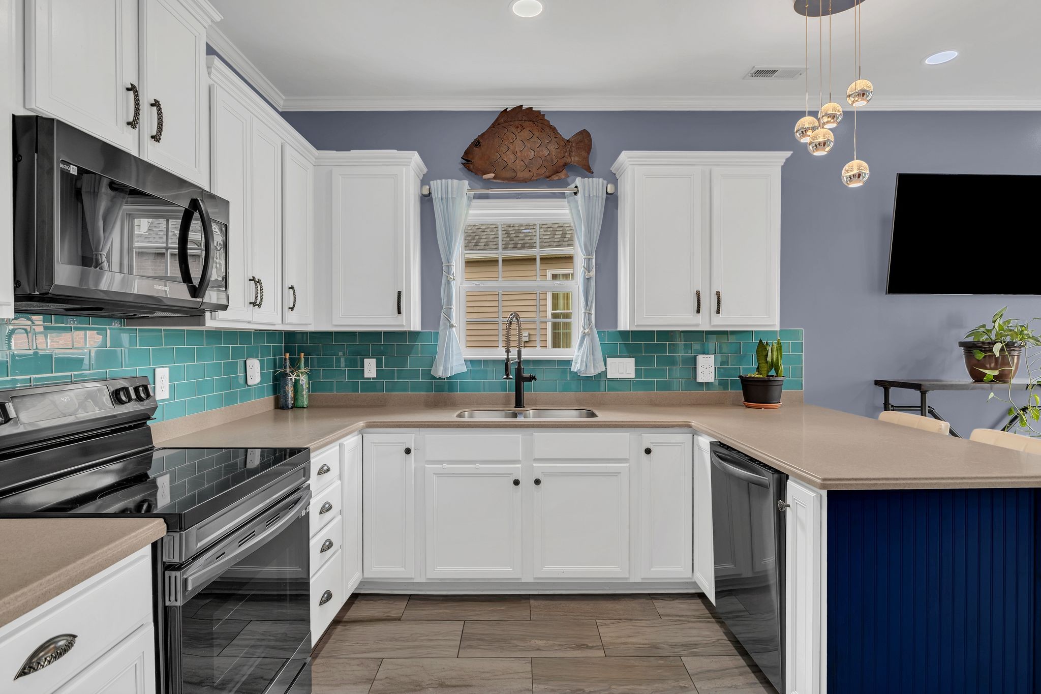 1726 Splash Place Murfreesboro, TN 37130 - Photo 12 of 42 a kitchen with a sink stove and microwave