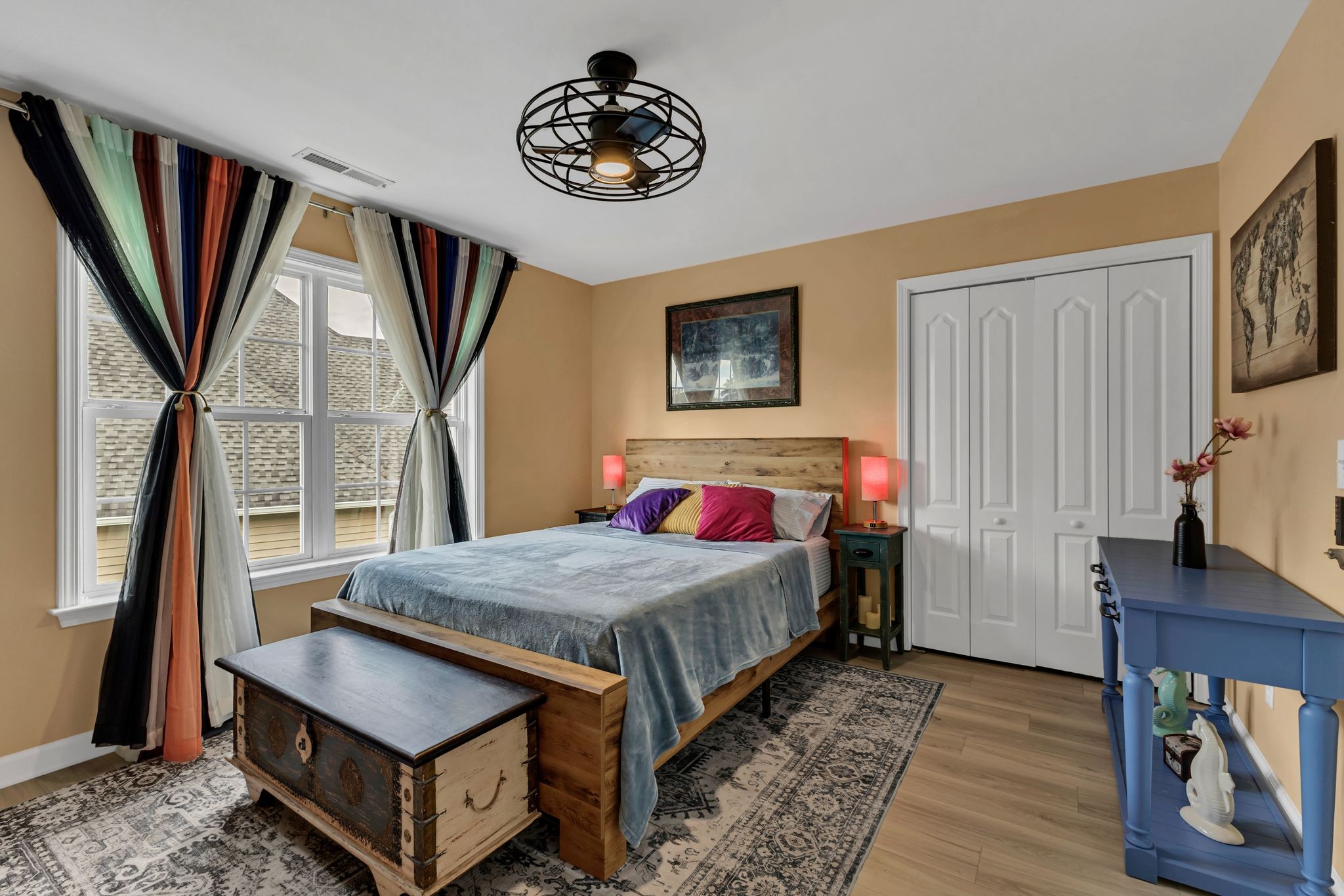 1726 Splash Place Murfreesboro, TN 37130 - Photo 32 of 42 a bedroom with a bed and a flat screen tv