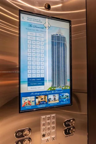 a front view of a door