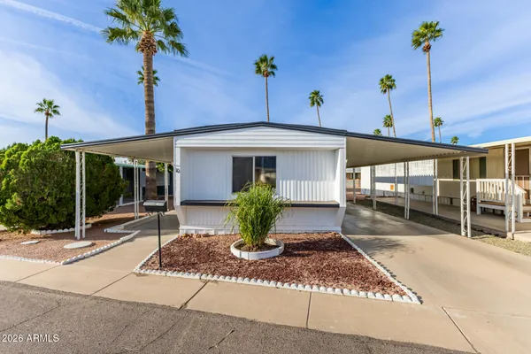 a view of a house with a patio