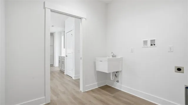 wooden floor in a gallery