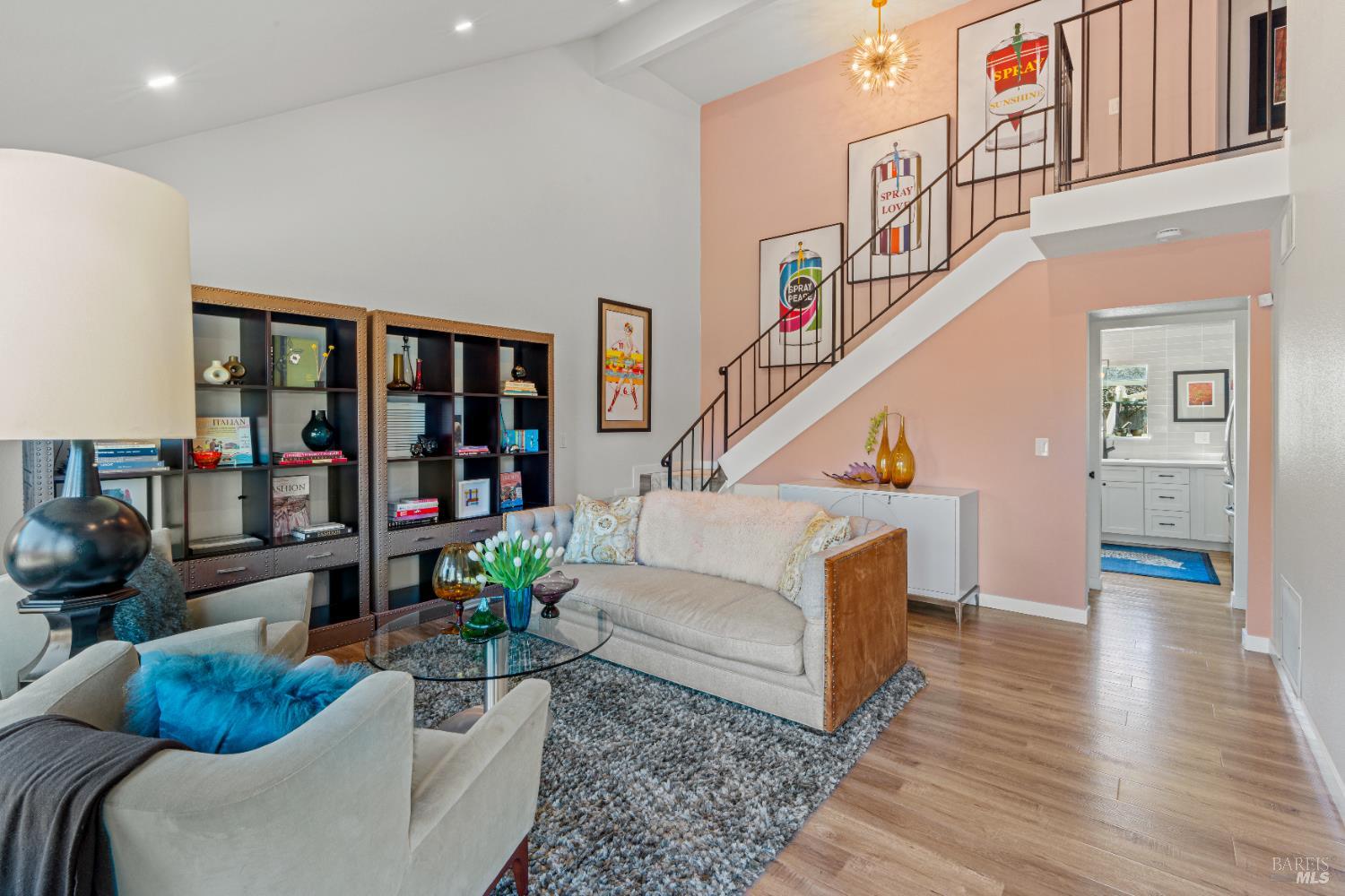 8633 Lancaster Drive Rohnert Park, CA 94928 - Photo 2 of 66 a living room with furniture and a book shelf