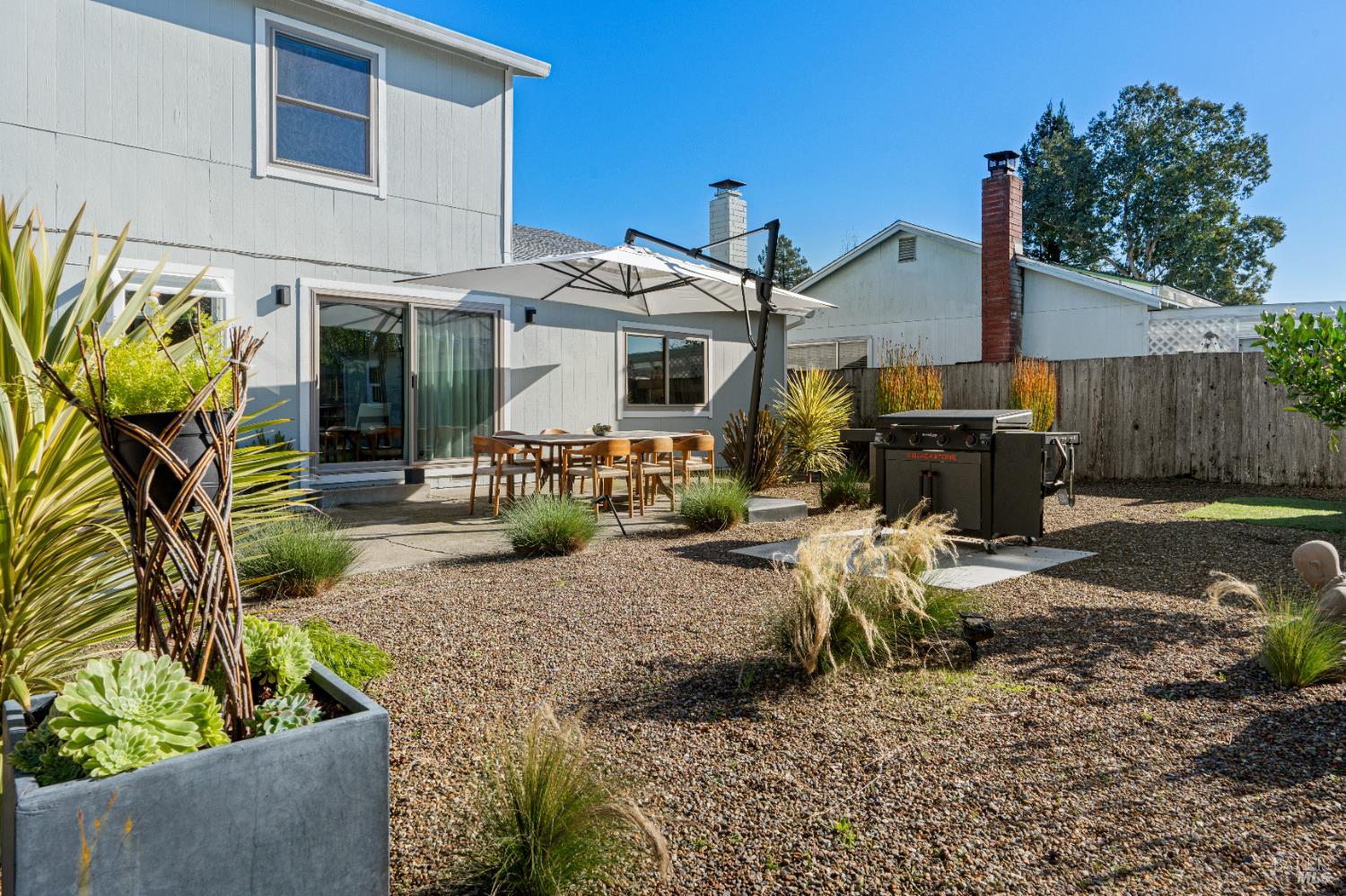 8633 Lancaster Drive Rohnert Park, CA 94928 - Photo 26 of 67 Backyard xeriscaping 2024