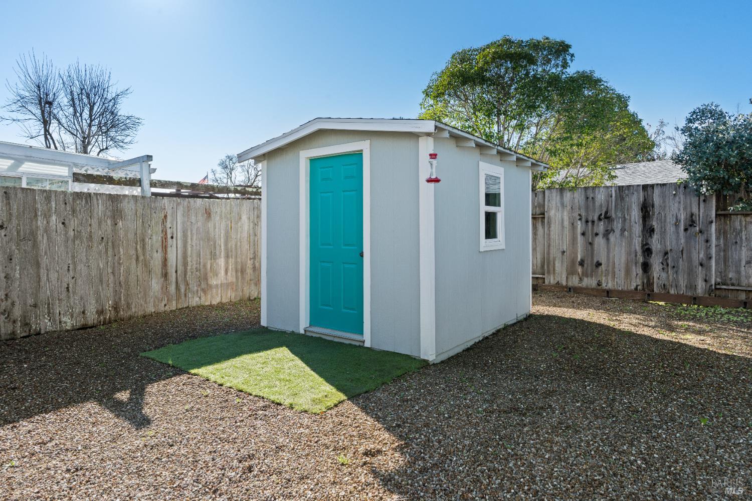 8633 Lancaster Drive Rohnert Park, CA 94928 - Photo 44 of 67 Shed is unfinished, but adds additional yard storage.