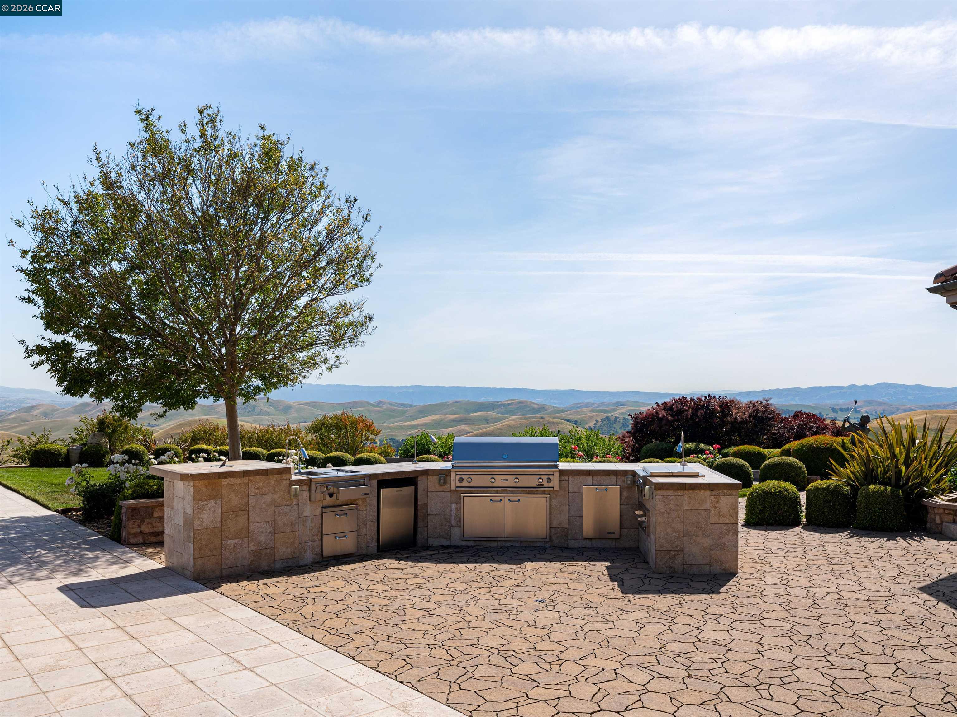 2020 Victorine Road Livermore, CA 94551 - Photo 67 of 99 a view of a terrace with a barbeque