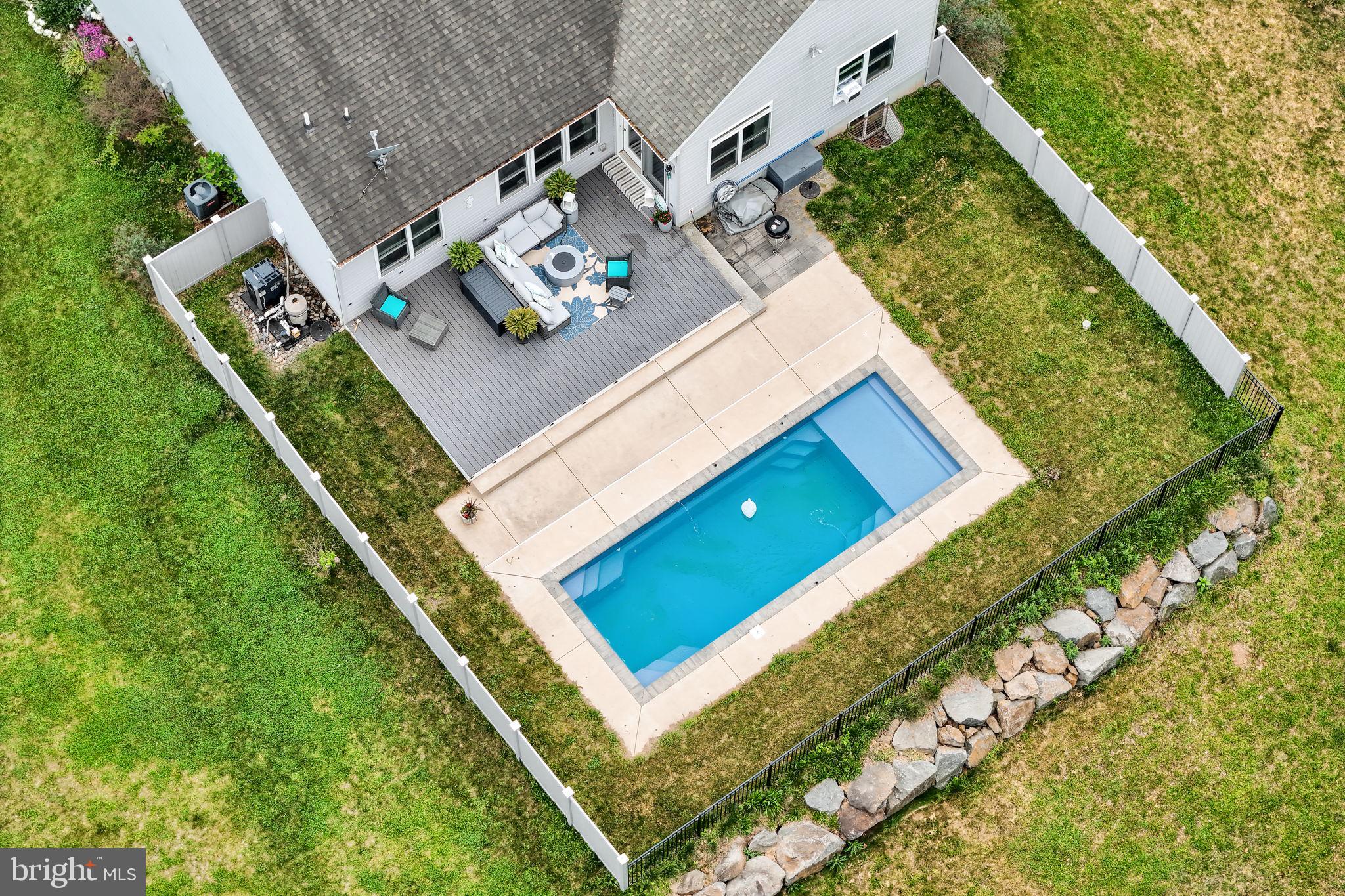 110 Freys Road Elizabethtown, PA 17022 - Photo 40 of 47 Tranquil backyard oasis with pool.