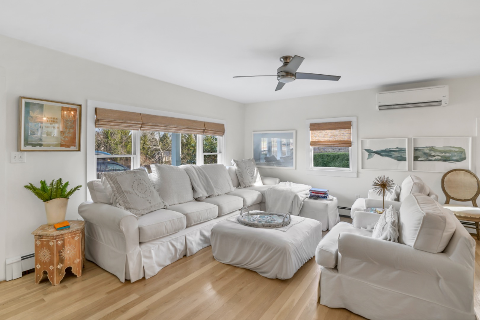 54 Lake Street Vineyard Haven, MA 02568 - Photo 19 of 30 a living room with furniture and a wooden floor