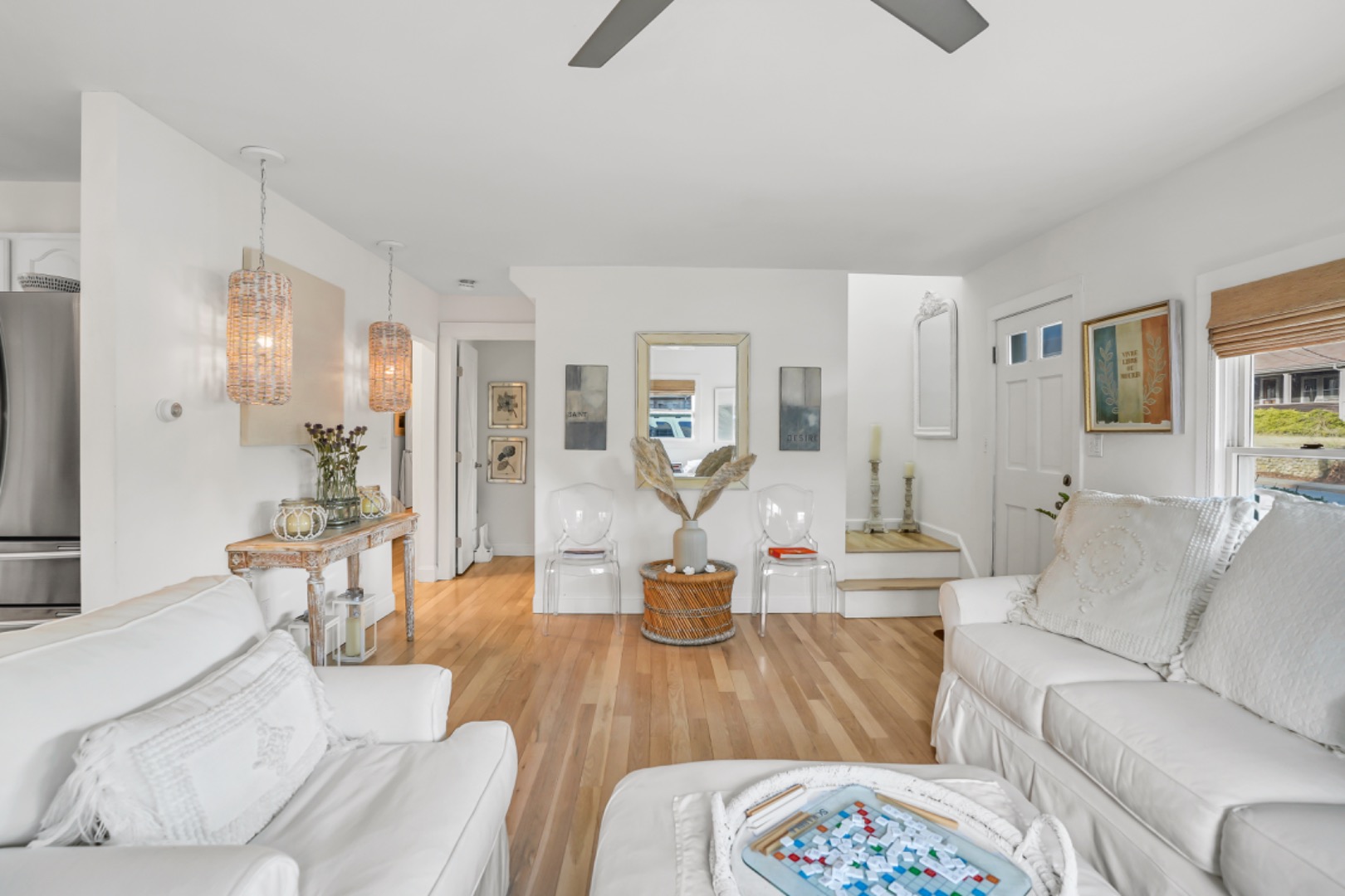 54 Lake Street Vineyard Haven, MA 02568 - Photo 20 of 30 a living room with furniture and a wooden floor