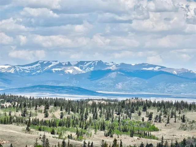 a view of city and mountain