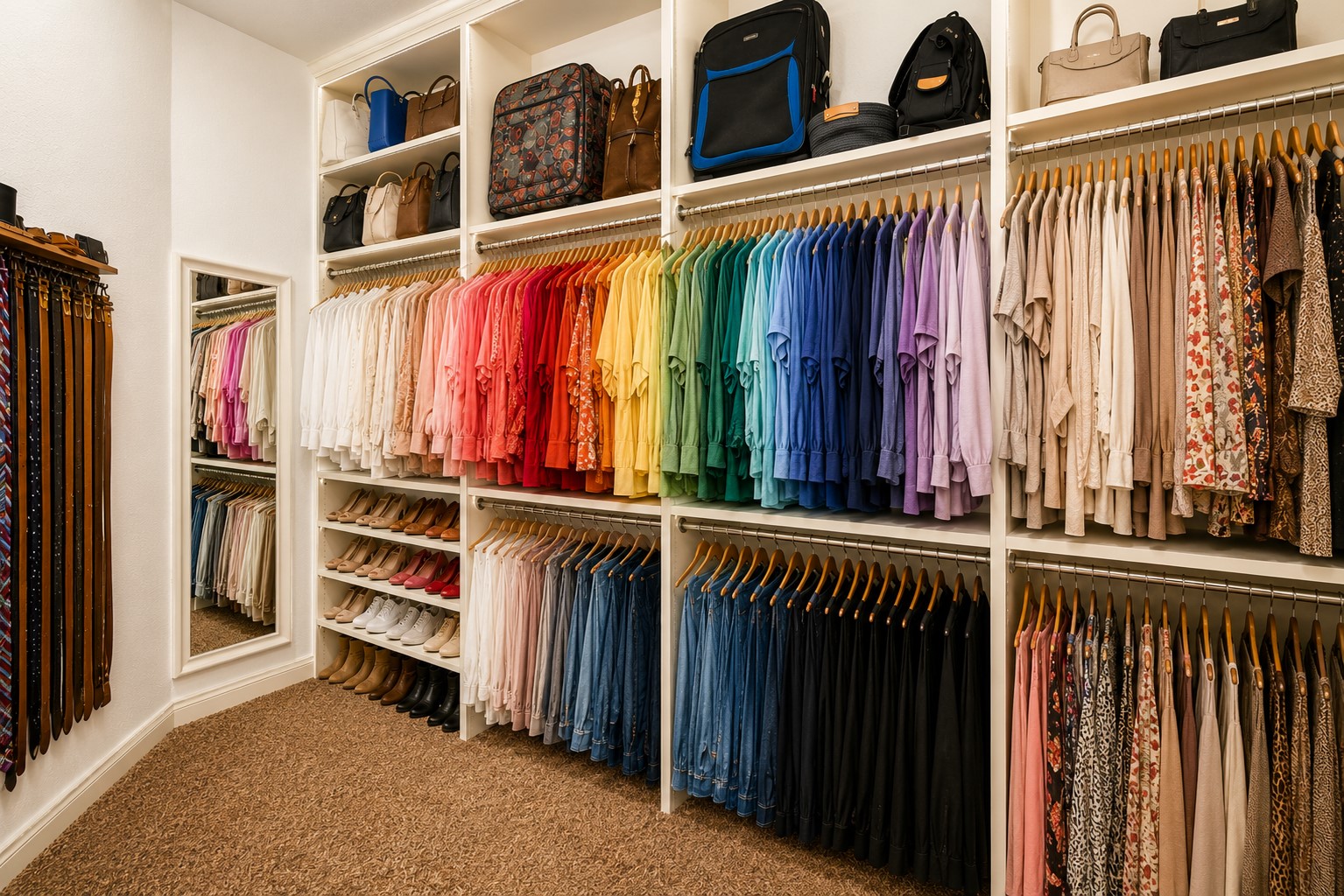 4315 Sanctuary Halls Spring, TX 77388 - Photo 18 of 50 a view of walk in closet with clothes and shoes