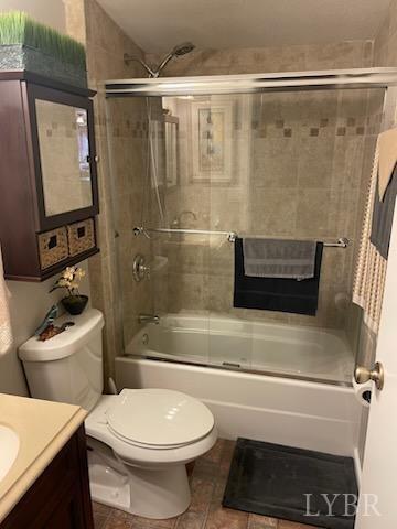 1065 Johnson Mountain Road Evington, VA 24550 - Photo 19 of 49 a bathroom with a toilet and a shower