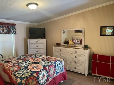 1065 Johnson Mountain Road Evington, VA 24550 - Photo 24 of 49 a bedroom with a bed and a flat screen tv