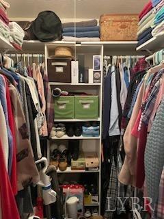 1065 Johnson Mountain Road Evington, VA 24550 - Photo 29 of 49 a view of walk in closet with clothes and shoes