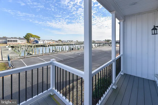 a view of city from a balcony
