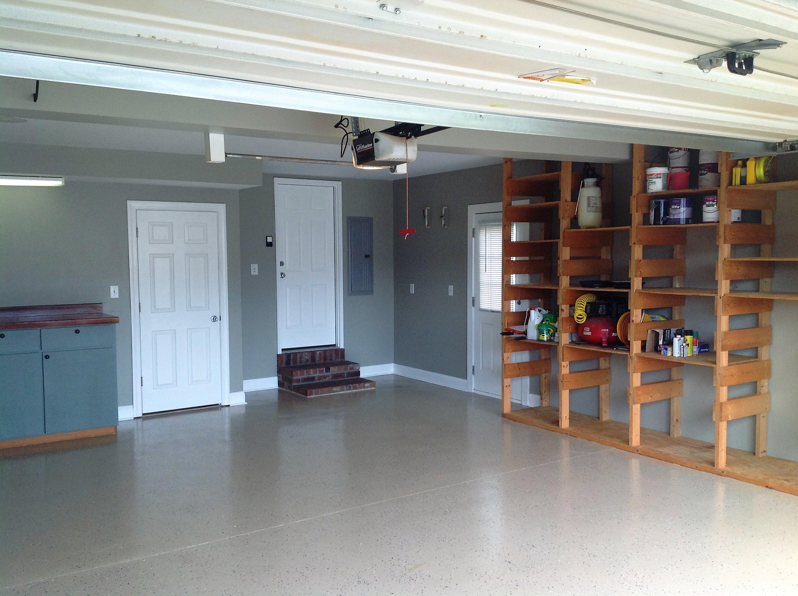 7696 Eagle Lake Road North Charleston, SC 29418 - Photo 28 of 36 Garage Epoxy Floor & Shelves