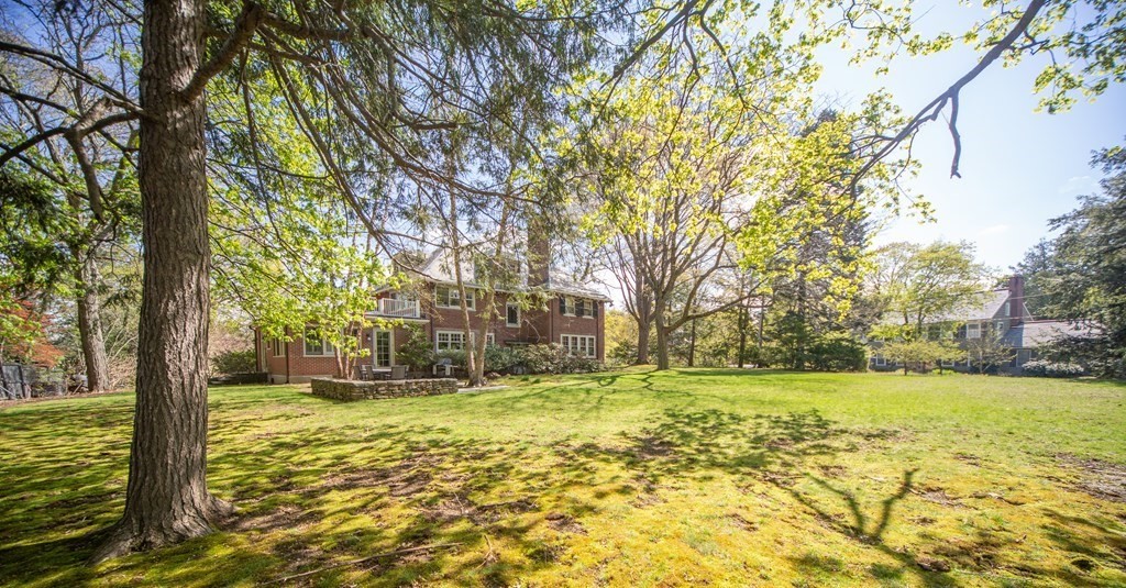27 Metacomet Road Newton, MA 02468 - Photo 20 of 22 a view of a yard with a trees