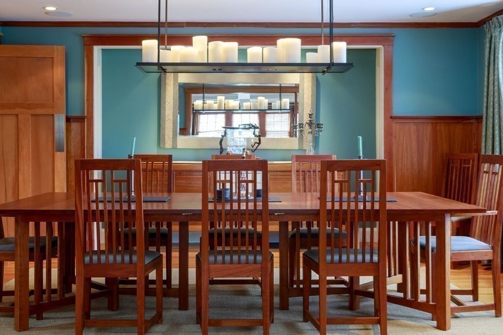 27 Metacomet Road Newton, MA 02468 - Photo 6 of 22 a view of a dining room with furniture and window