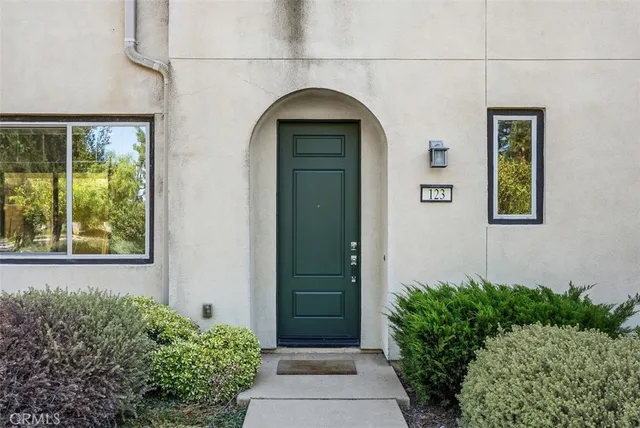 a view of entrance door of a house