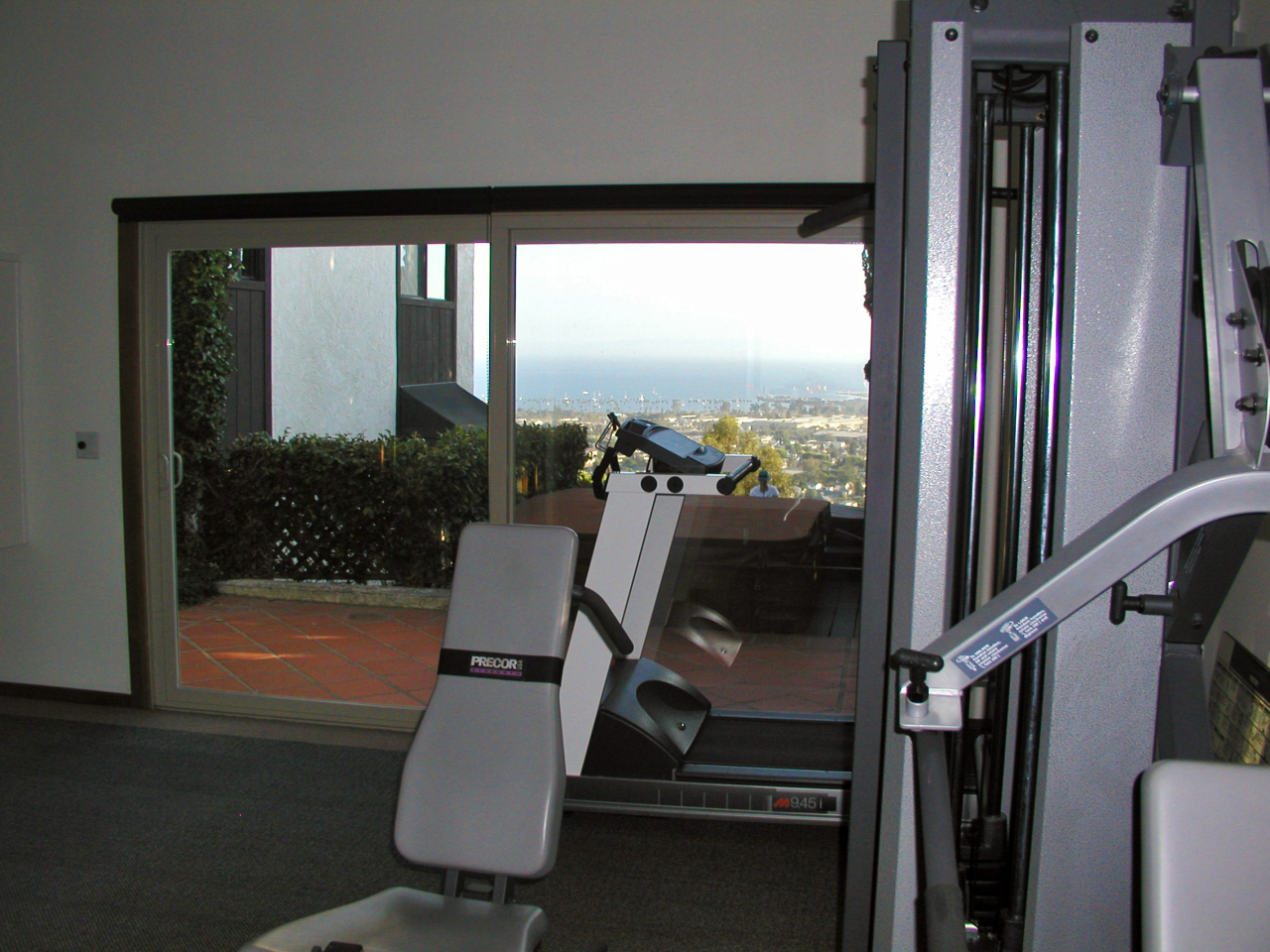 238 Las Alturas Road Santa Barbara, CA 93103 - Photo 14 of 20 a view of a room with staircase and a floor to ceiling window
