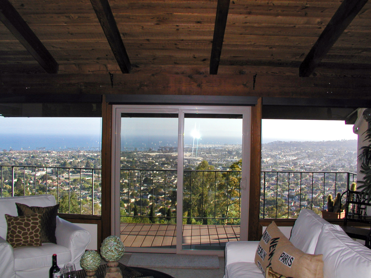 238 Las Alturas Road Santa Barbara, CA 93103 - Photo 3 of 20 a living room with furniture and a floor to ceiling window