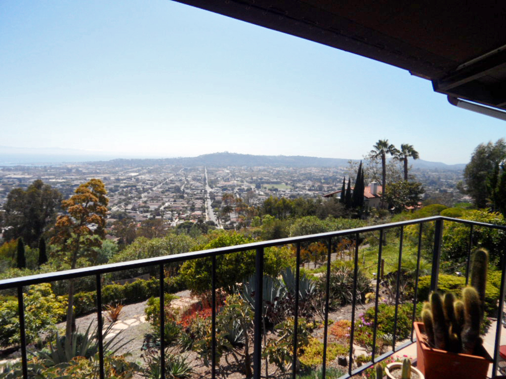 238 Las Alturas Road Santa Barbara, CA 93103 - Photo 4 of 20 a view of a balcony with an outdoor space