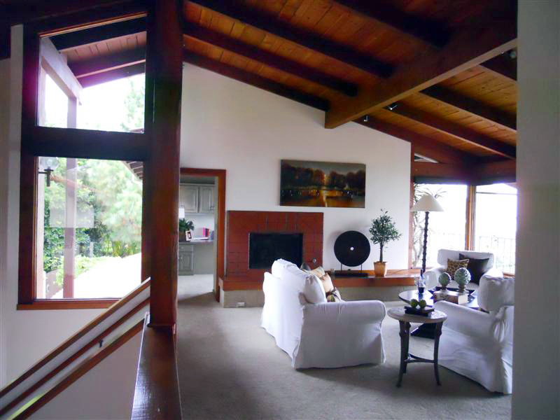 238 Las Alturas Road Santa Barbara, CA 93103 - Photo 5 of 20 a living room with furniture and a large window