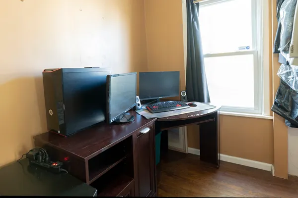 a room with furniture and window